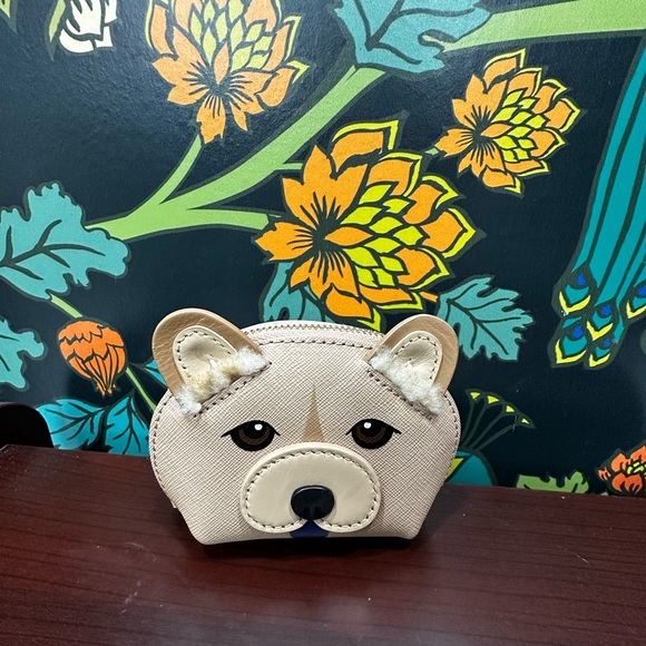 Kate Spade Novelty Dog Coin Purse Keychain | Leather - Picture 3 of 7